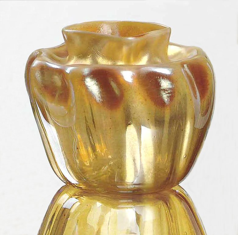Tiffany Favrile, Gold Iridescent Vase