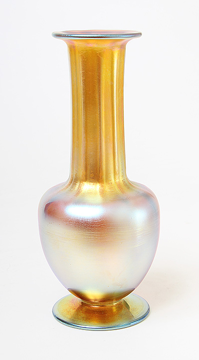 Tiffany Favrile, Gold Vase