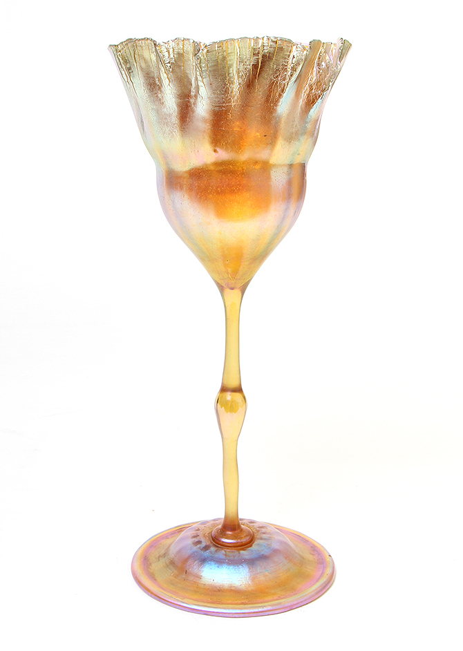 Tiffany Favrile, Gold Floriform Vase