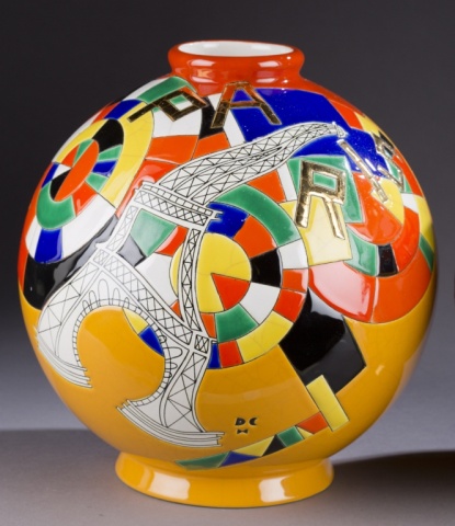 Other Makers, Longwy <I>Paris</i> Vase