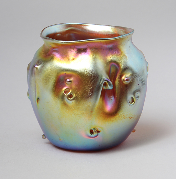 Tiffany Favrile, Free-Form Prunted Vase