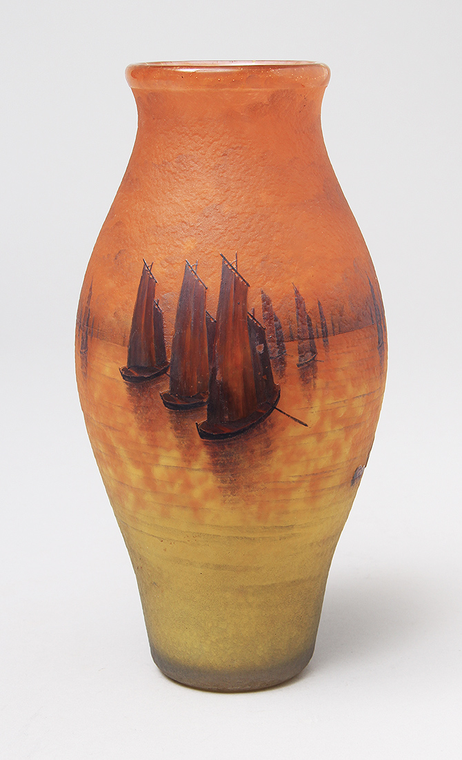 Daum Nancy, Sailboat Vase