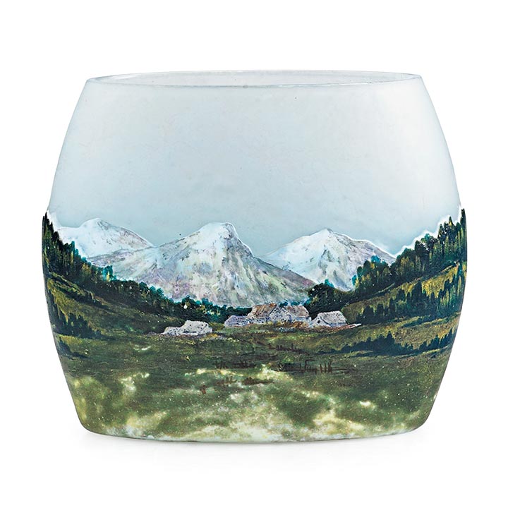Daum Nancy, Alpine Scenic Vase