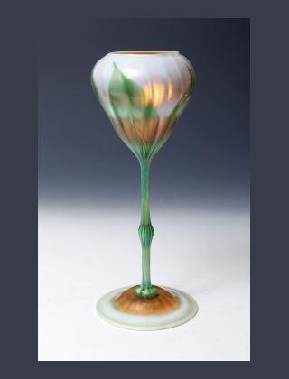 Floriform decorated vase