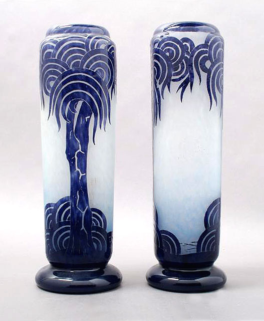 Palmiers Bleus Vase