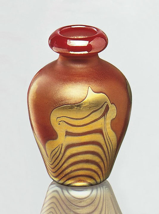 Tiffany Favrile, Red Mini Vase