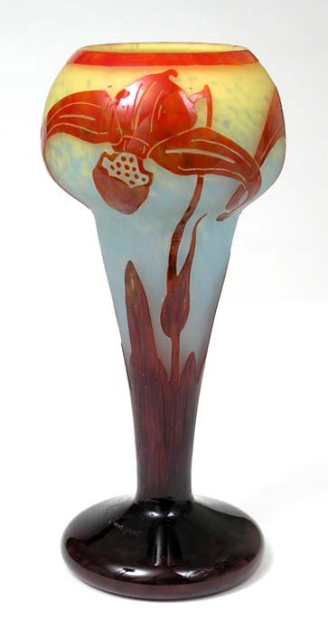 Le Verre Français, <Em>Orchidées</em> Vase