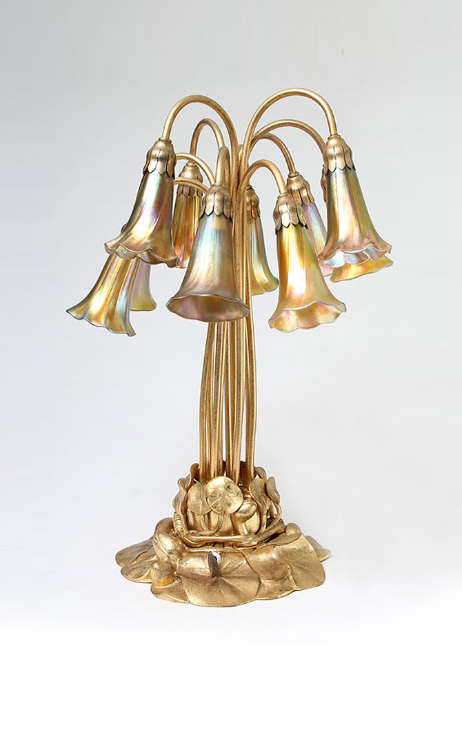 Tiffany Studios, 10-Light Lily Table Lamp