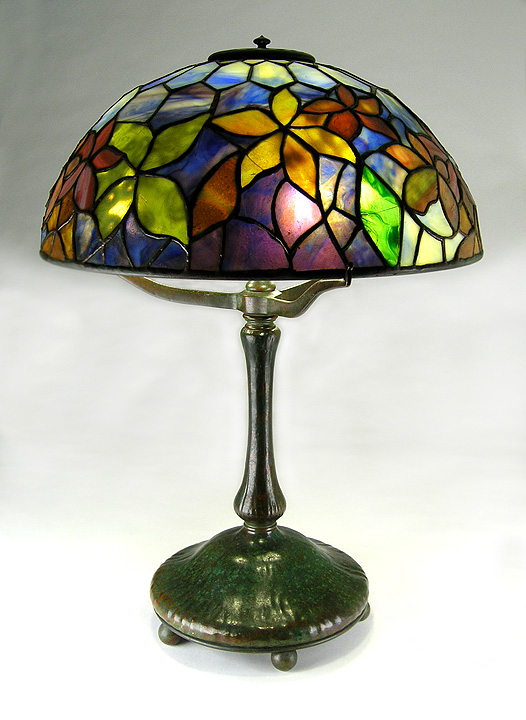 Tiffany Studios, 16" Woodbine Lamp