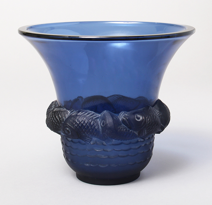 R. Lalique, Blue Piriac Vase