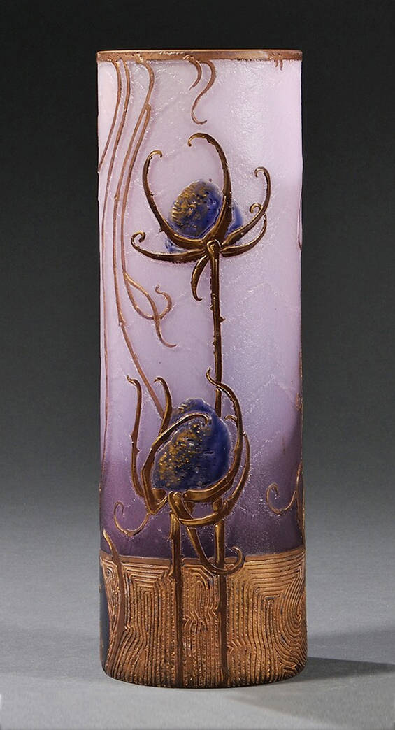 Other Makers, Mont Joye thistle vase