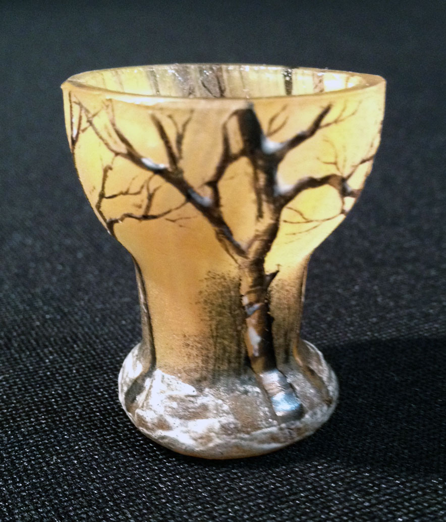 Daum Nancy, Winter Miniature Vase