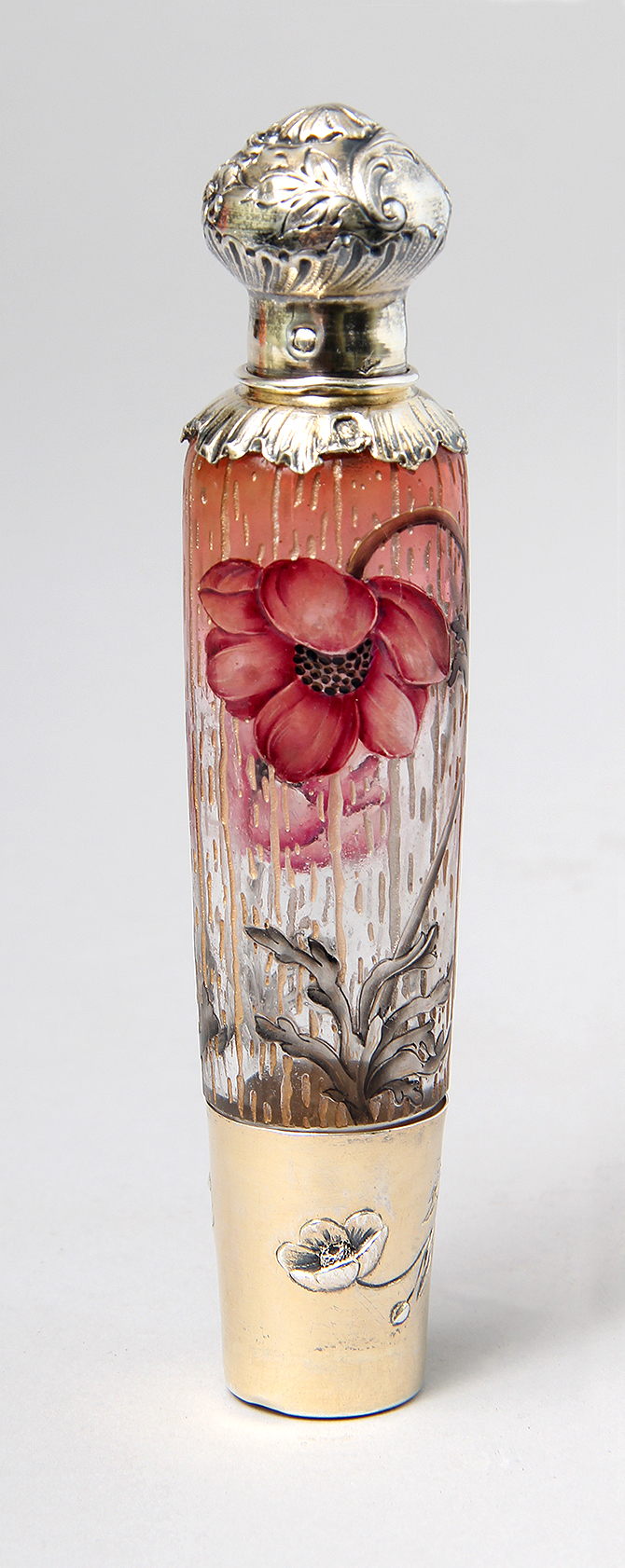 ChasenAntiques.com: FRENCH GLASS - Daum Nancy - Flask