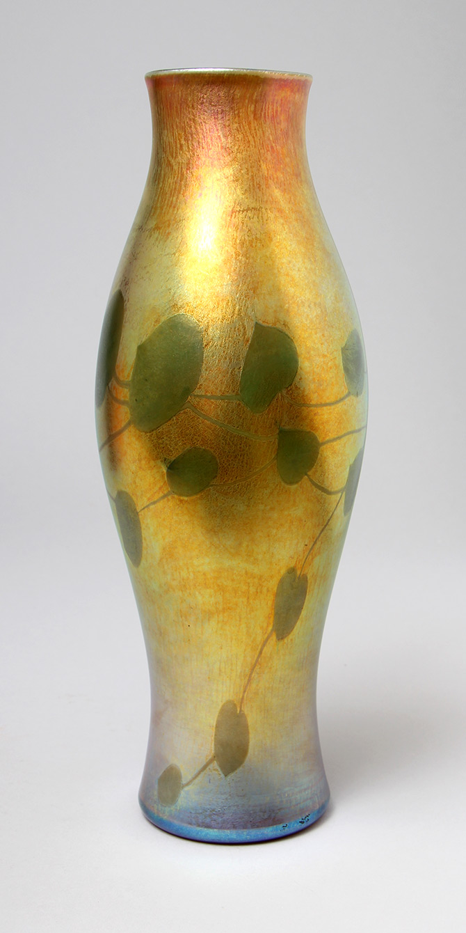 Tiffany Favrile, Hearts & Vines Vase