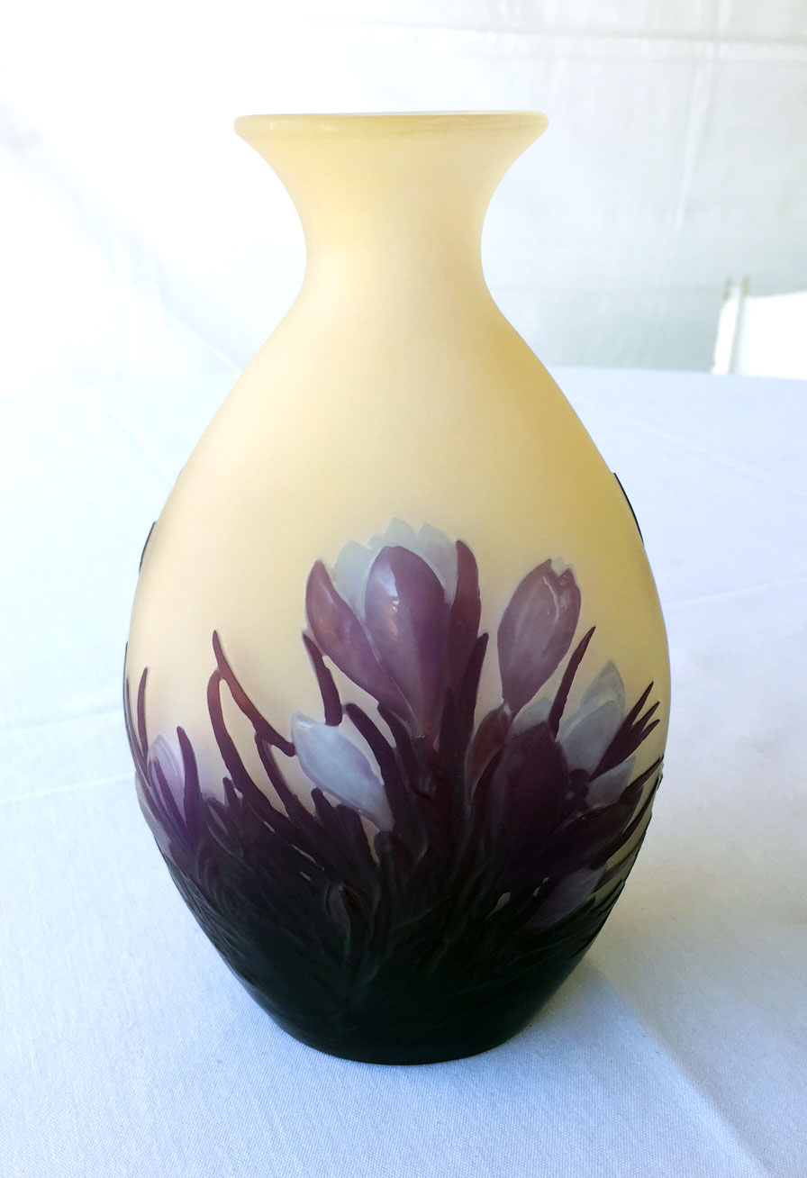 Gallé (Galle), Blownout <Em>Crocus</em>  Vase