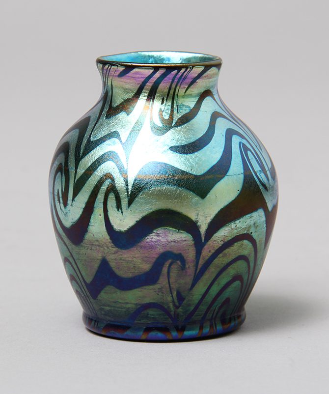 Blue King Tut Vase