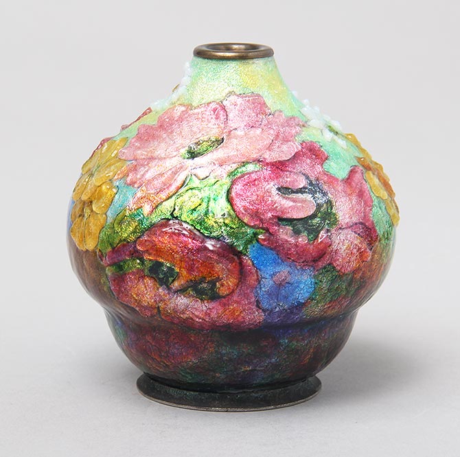 View Collection, Camille Fauré enamel vase