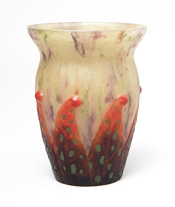 Speckled Leaves Vase