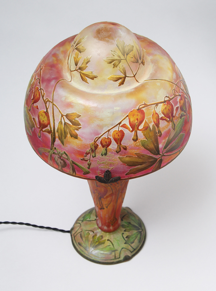 Daum Nancy Bellflower Vase, Dom Nancy Lamp