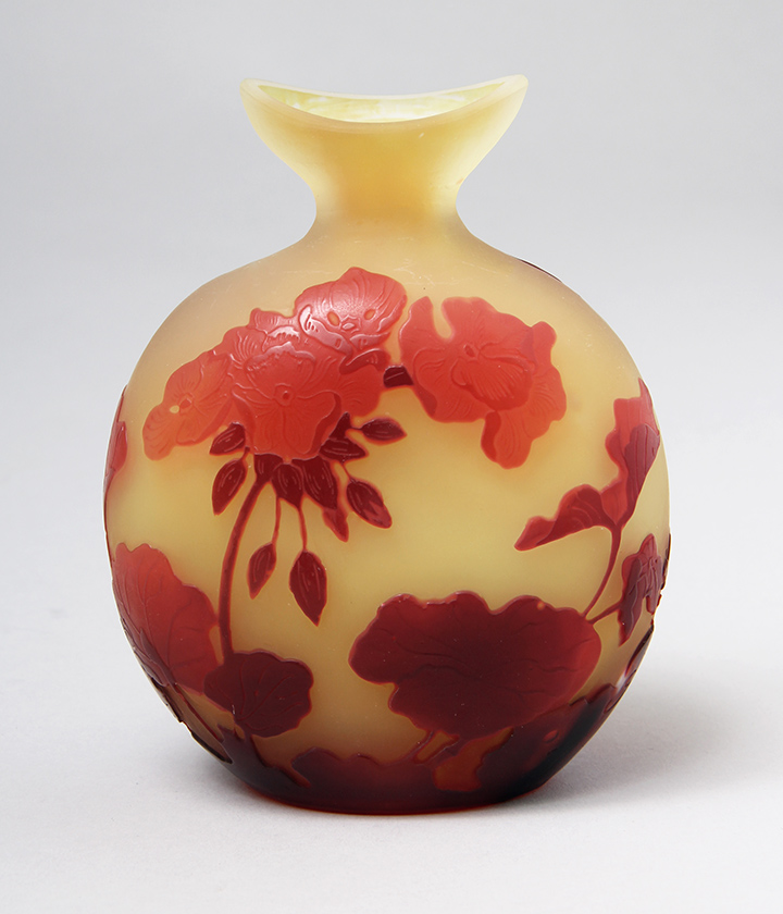 Red Geranium Vase