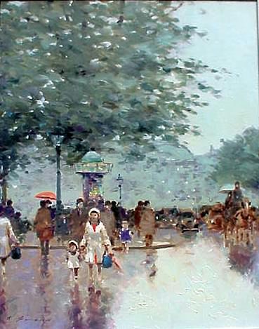 Andre Gisson, Paris rainy day