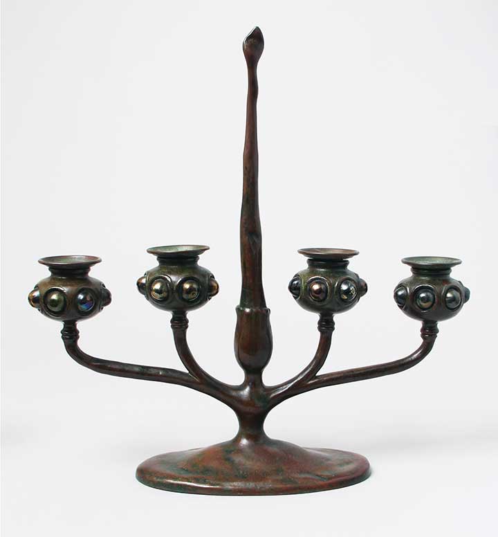 Tiffany Studios, 4-Branch Candelabrum