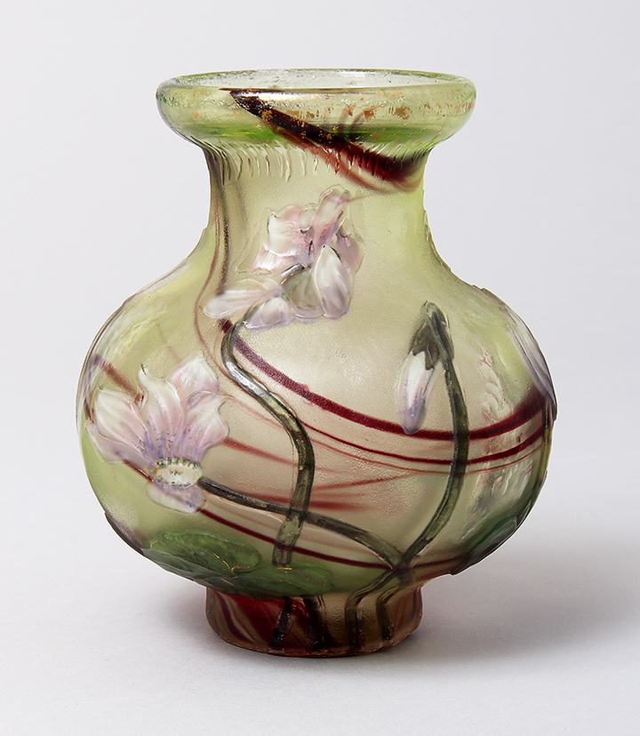 Burgun & Schverer, Cyclamen vase