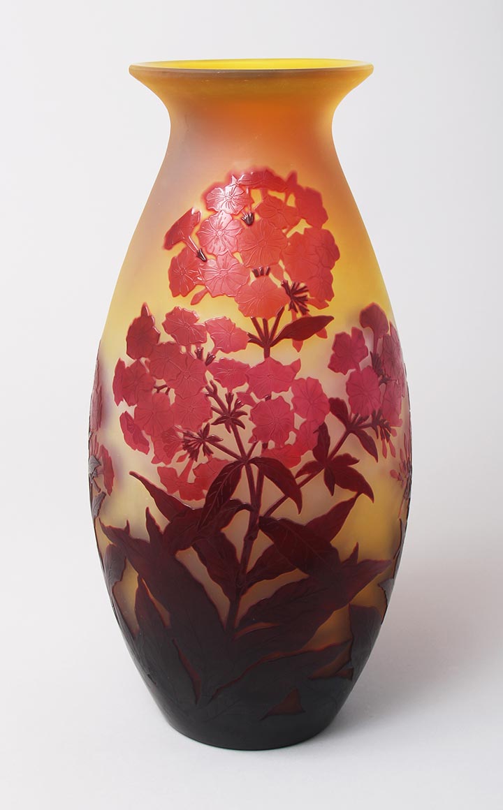 Monumental Red Phlox Vase