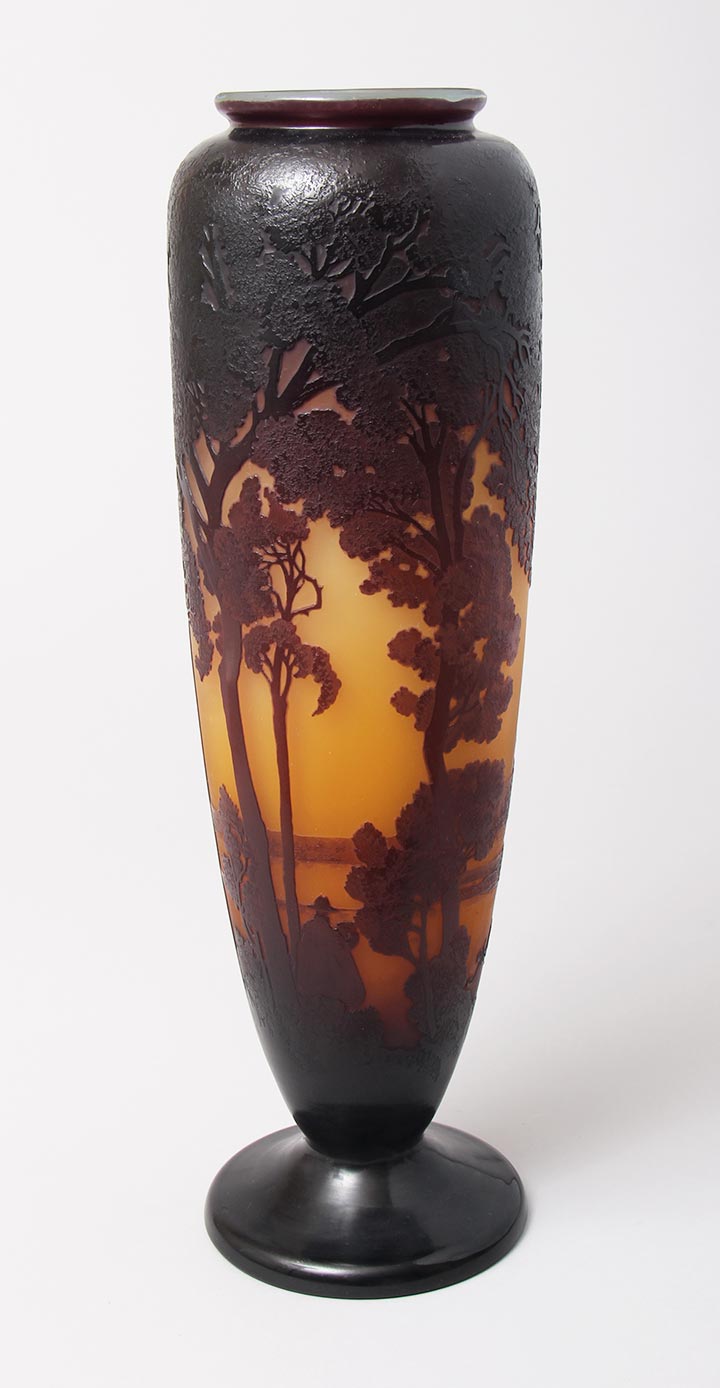 Scenic Vase With A Person