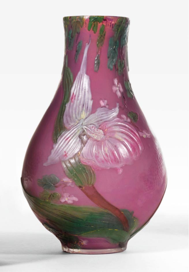 Burgun & Schverer, Orchids Vase