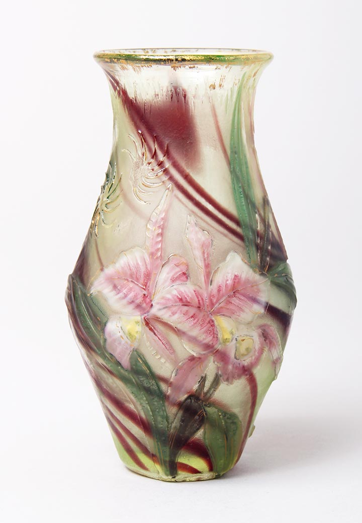 Burgun & Schverer, Orchids Vase