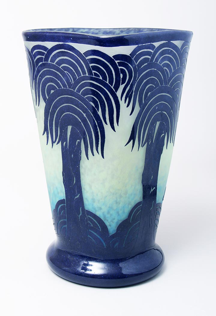 Palmiers Blue Vase