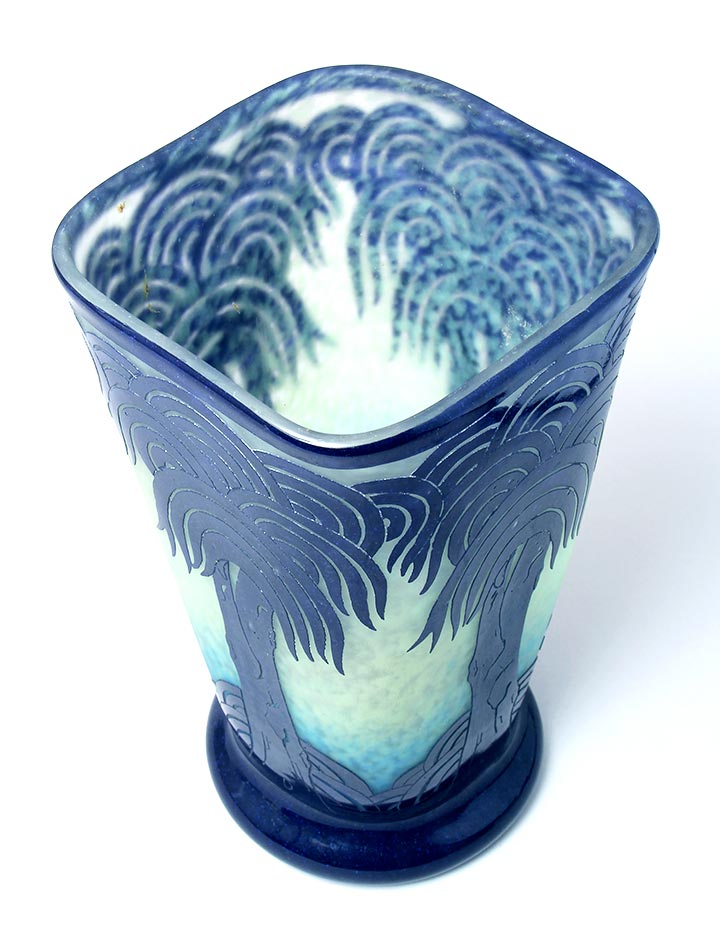 Palmiers Blue Vase