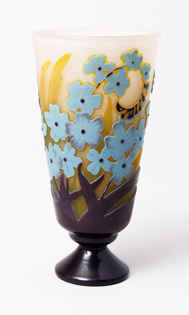 Blue Floral Vase