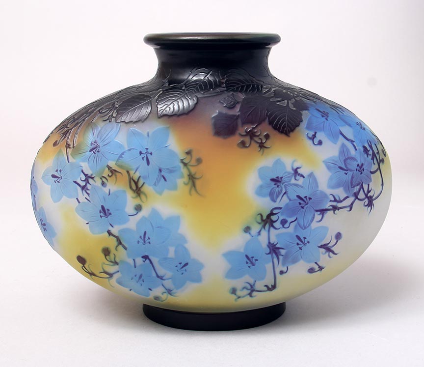 Blue Floral Vase