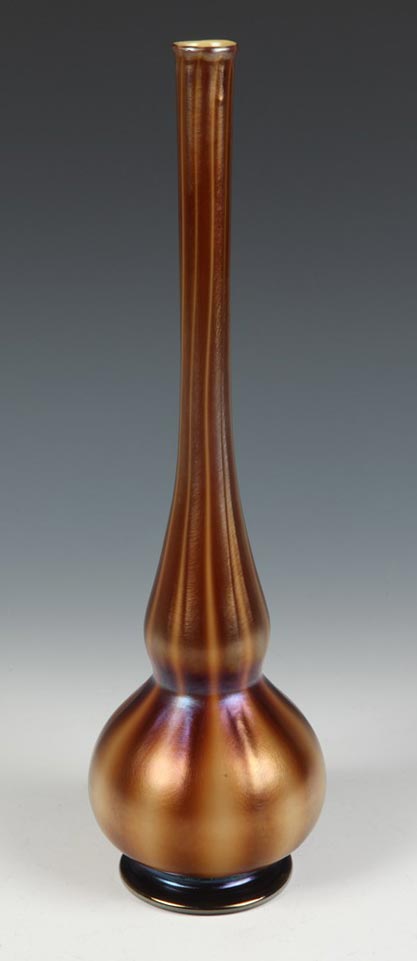 Brown Striped Vase