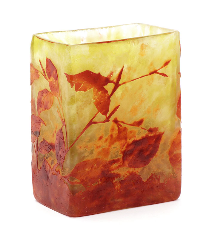 Red Leaf Vase