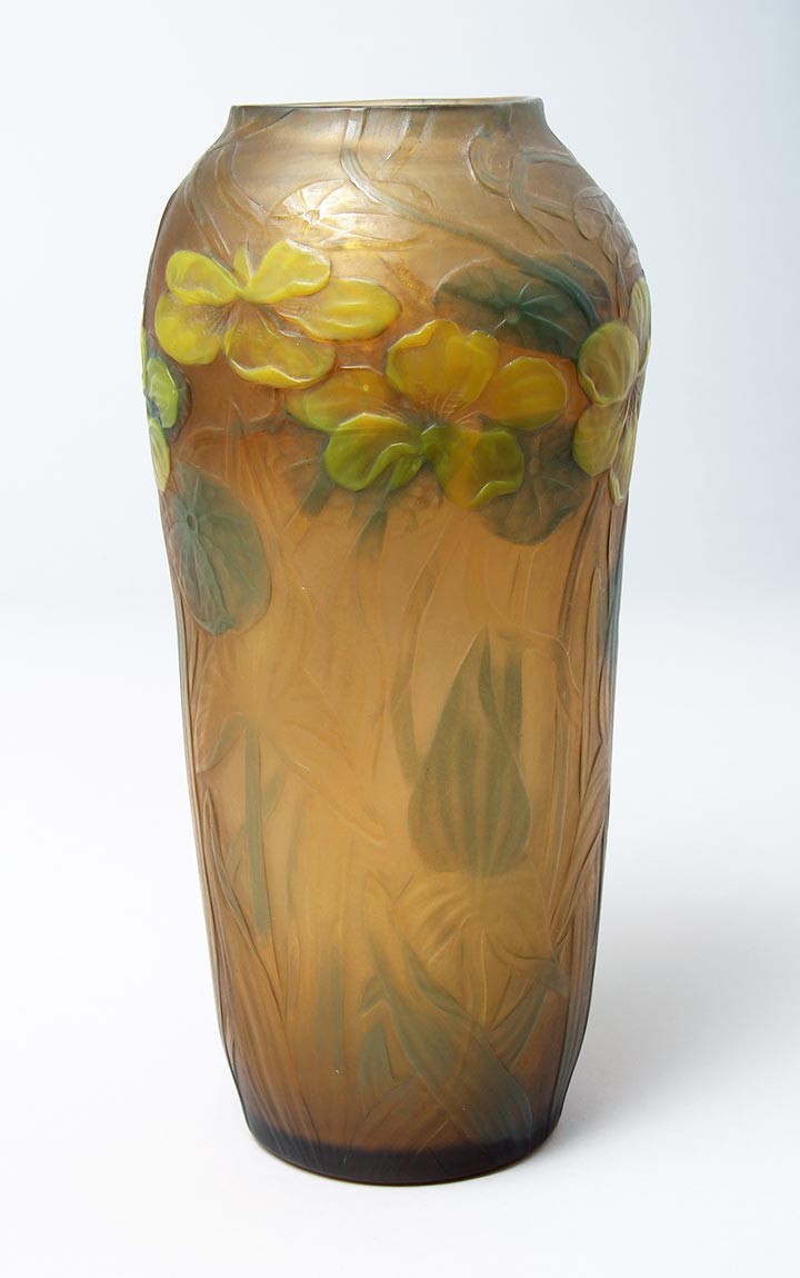 Nasturtium Cameo Vase Nasturtium Cameo Vase