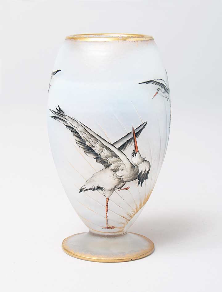 Cranes Vase