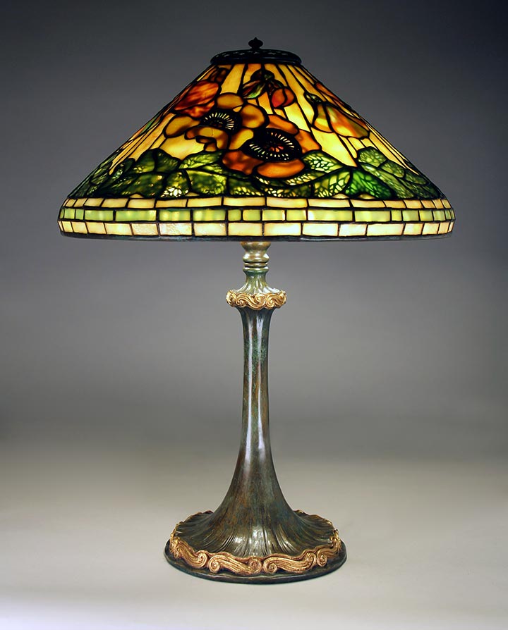 Tiffany Studios, 17" Diameter Poppy