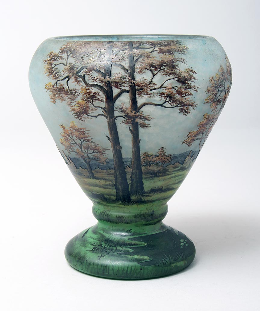 Daum Nancy, Fall Scenic Vase