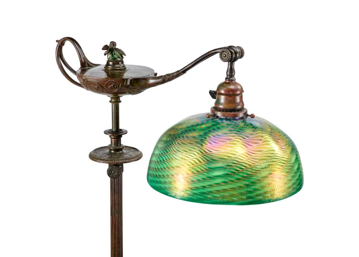 10" Favrile Aladdin Floor Lamp