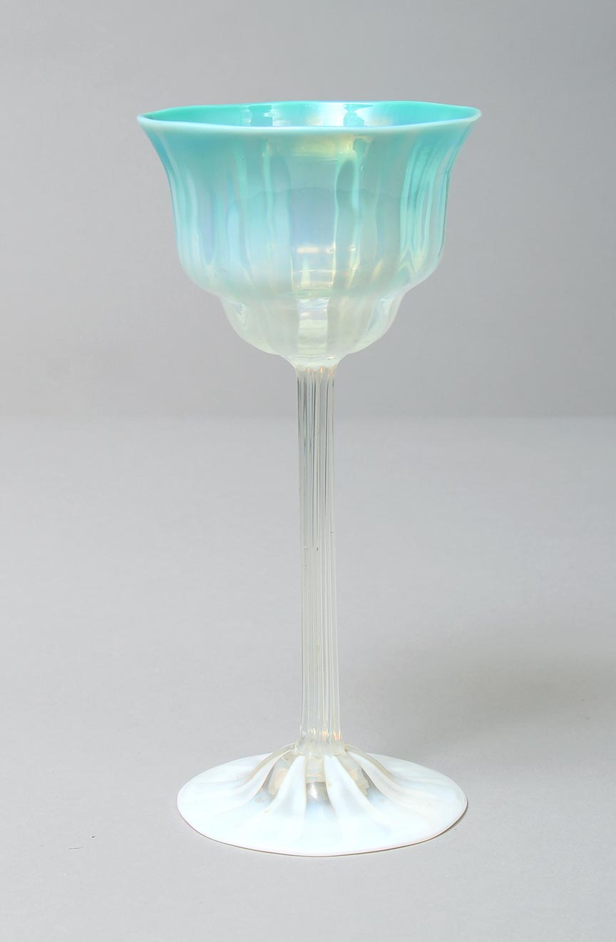 Tiffany Favrile, Pastel Wine Glass