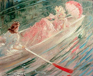 Louis Icart, Promenade En Barque