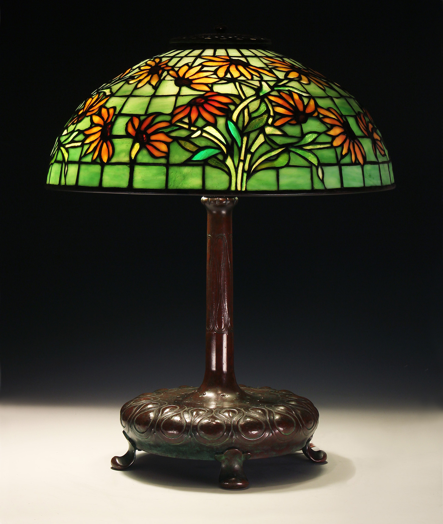 Tiffany Studios, Tiffany 16" Black-Eyed Susan