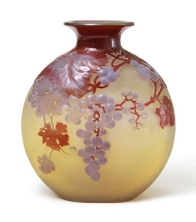 Gallé (Galle), Blownout Grape Vase