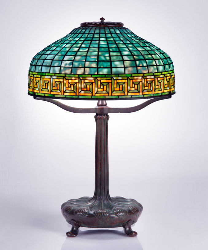 Tiffany Studios, 16" Greek Key