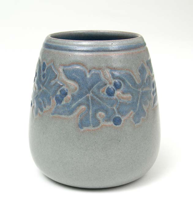 Marblehead, Gray Incised Vase