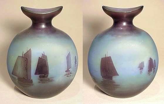 Gallé (Galle), Marine Scenic Vase