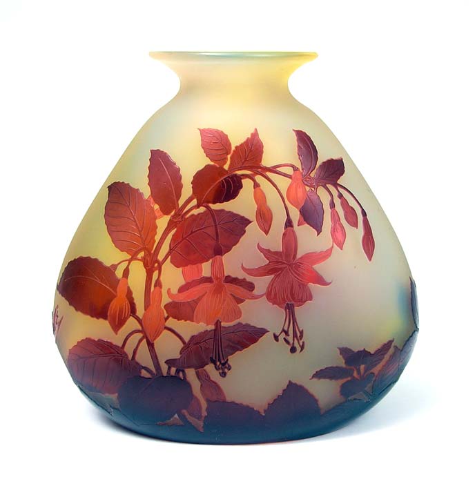 Gallé (Galle), Fuchsia Vase